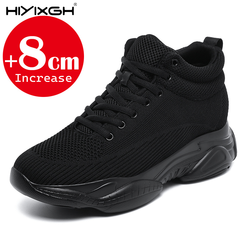 Men'S Shoes To Increase Height - Men Women 8cm Height Increasing Sneakers