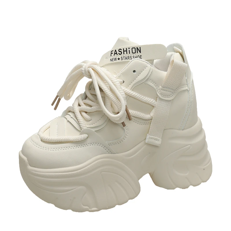 Shoes Heels Men - High Platform Chunky Shoes Breathable Leather