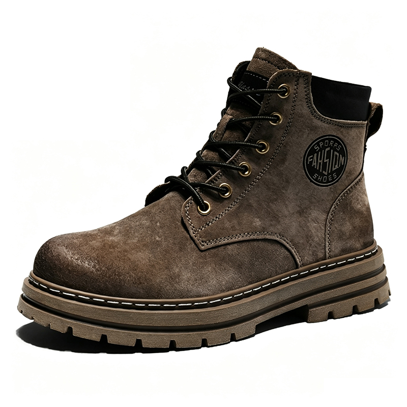 Men'S Shoes For Work - Men's Winter Fleece Lined Boots High‑Top
