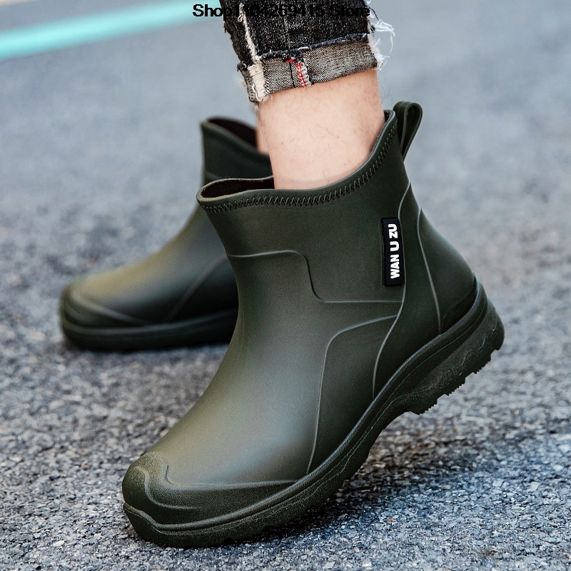 Men'S Shoes Water Resistant - New Men's Waterproof Anti-slip Rain Boots