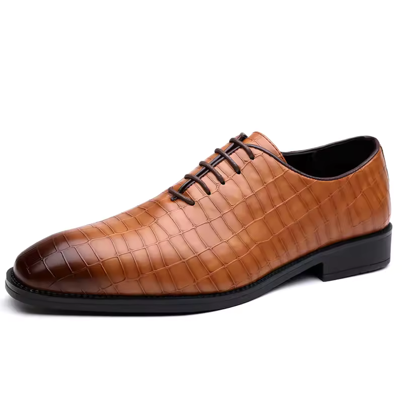 Monk Strap Shoe - Luxury Mens Leather Shoes Retro Carved