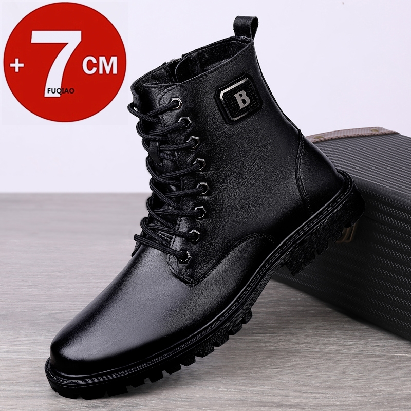 Men's Genuine Leather Elevator - Men'S Shoes To Increase Height ulasan dan harga