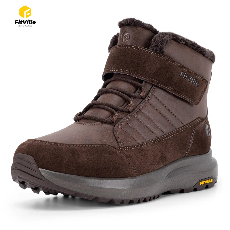FitVille Mens Winter Boots Wid - Men'S Shoes Water Resistant ulasan dan harga