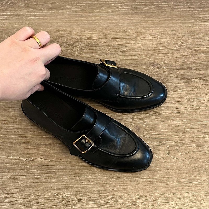 Women's Black Shoes Monk Strap - Monk Strap Shoe ulasan dan harga
