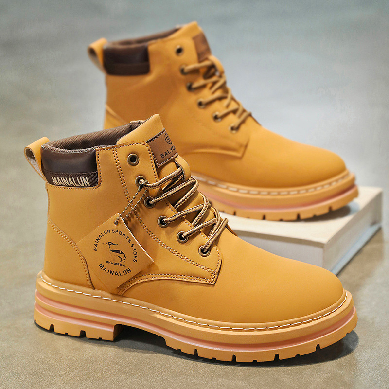 Classic Men High Top Boots Hig - Men Shoes Type ulasan dan harga
