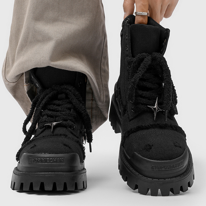 Men's High Top Platform Boots  - Men'S Shoes For Work ulasan dan harga