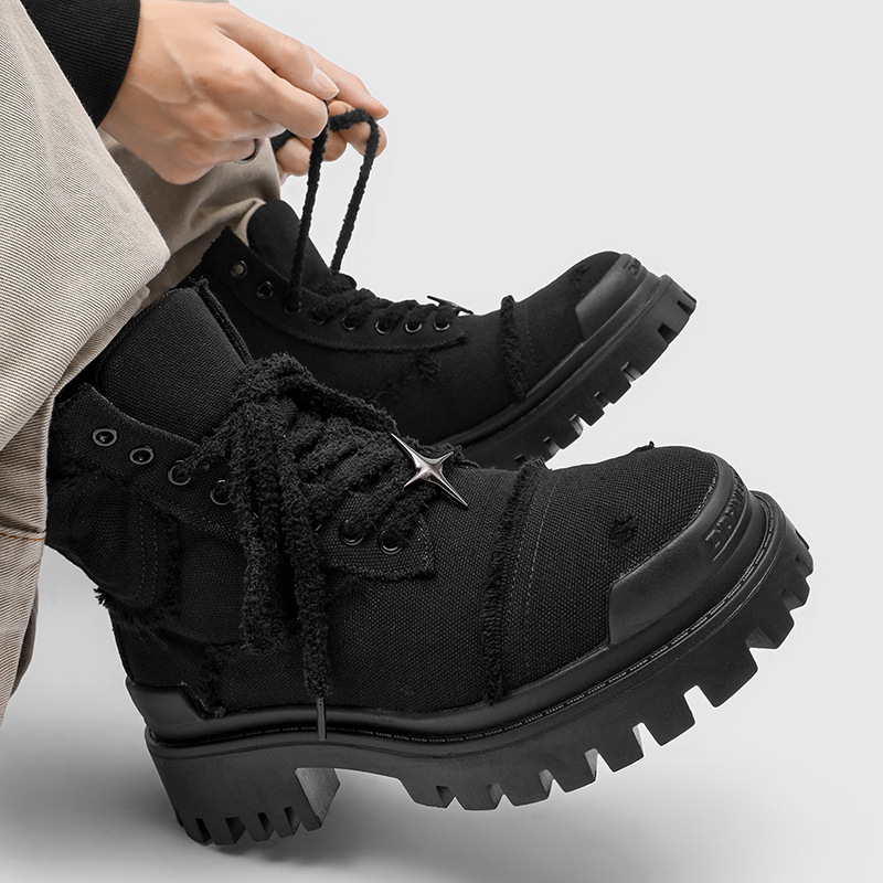 Men's High Top Platform Boots  - Men'S Shoes For Work ulasan dan harga