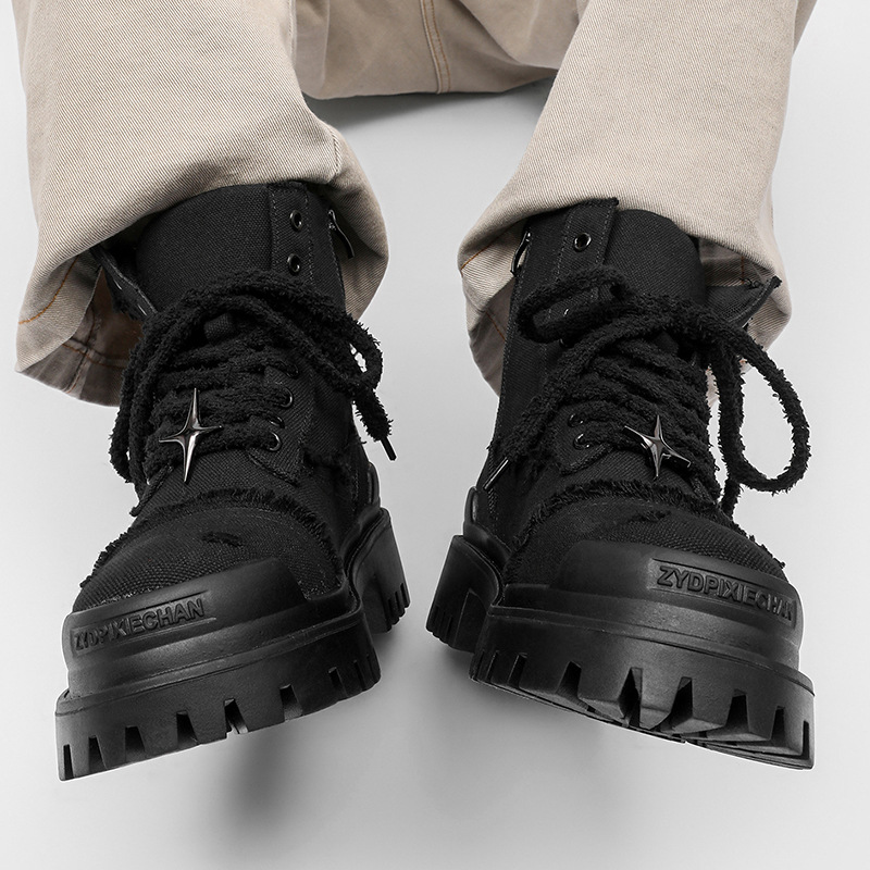 Men's High Top Platform Boots  - Men'S Shoes For Work ulasan dan harga