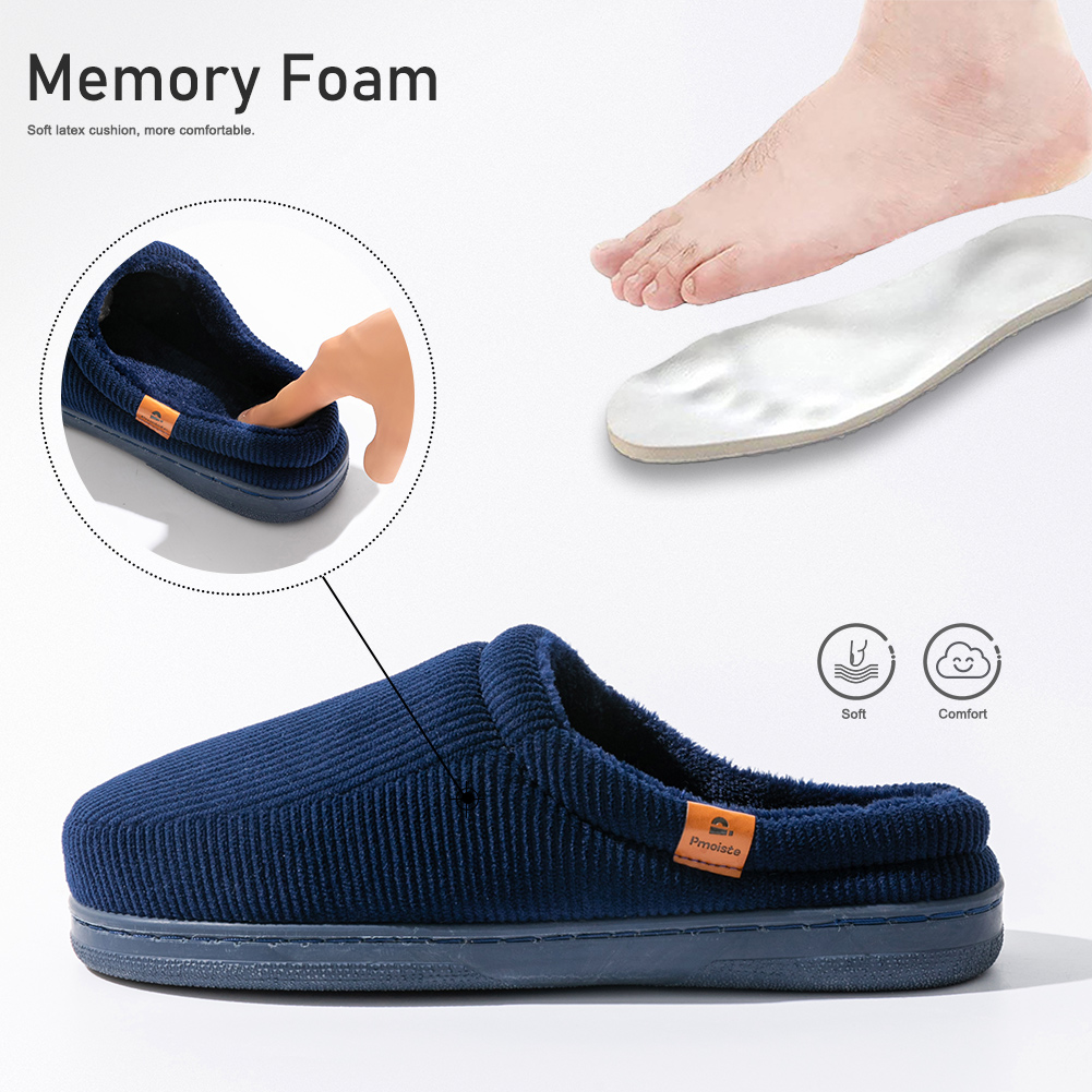 Winter men's slippers TPR sole - Men'S Shoes With Memory Foam ulasan dan harga