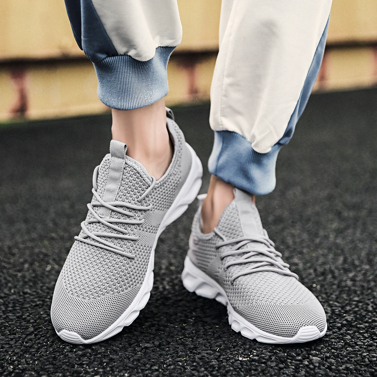 Breathable Men's Sneaker Casua - Men Shoes Running Sale ulasan dan harga