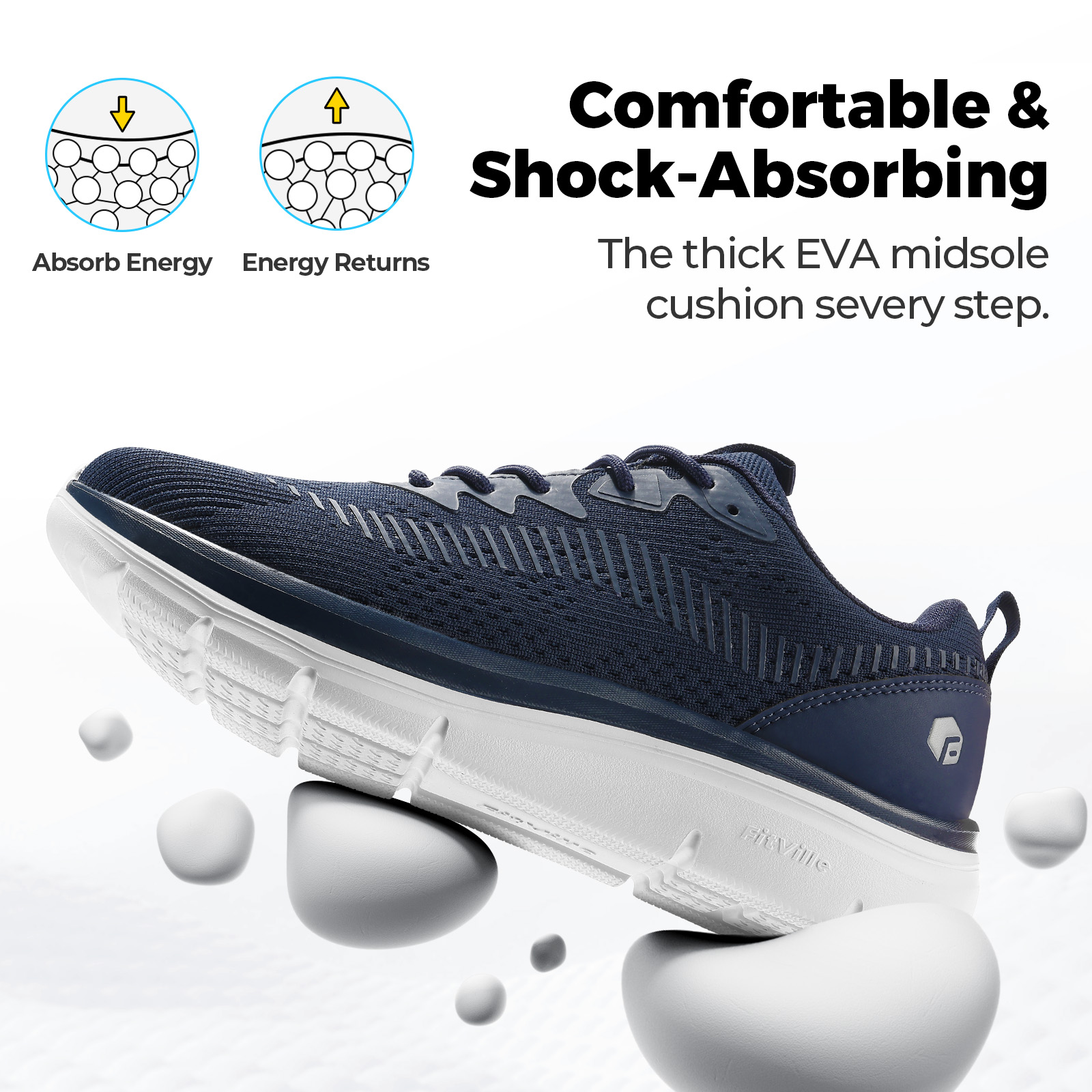 FitVille Men's Walking Shoes L - Men Shoes Runners ulasan dan harga
