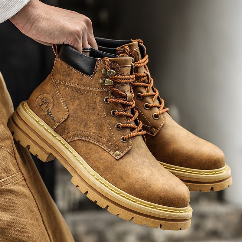 Fashion Men Boots Spring Comfo - Men'S Shoes For Work ulasan dan harga