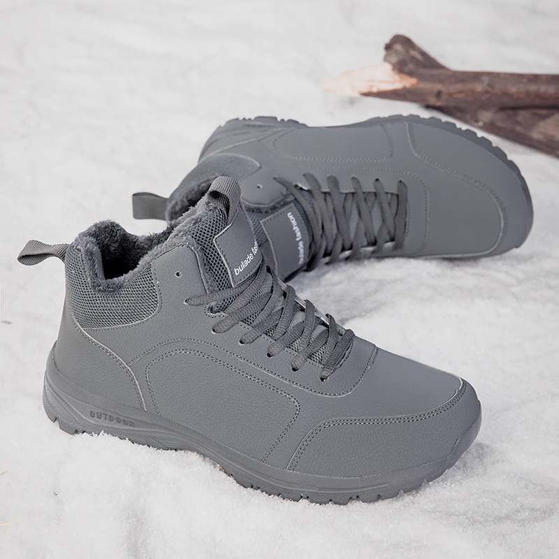 Winter Men's Boots Warm Plush  - Men Shoes Marks ulasan dan harga