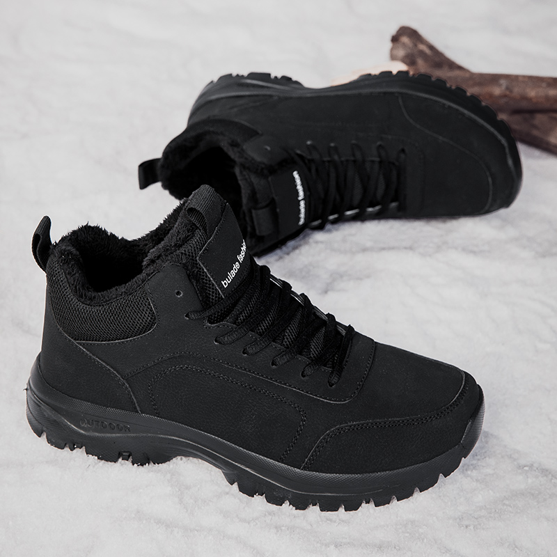 Winter Men's Boots Warm Plush  - Men Shoes Marks ulasan dan harga