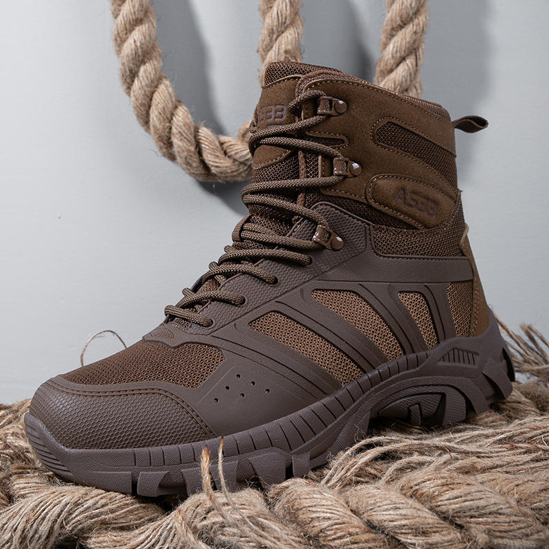 Men Tactical Boots Lace Up Des - Men'S Shoes For Work ulasan dan harga
