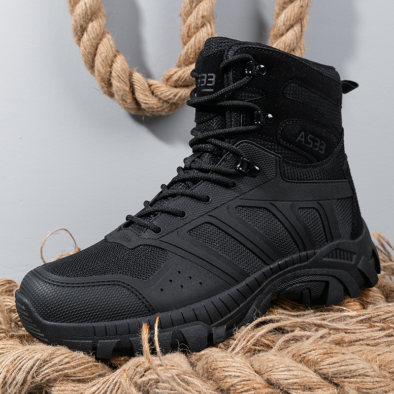 Men Tactical Boots Lace Up Des - Men'S Shoes For Work ulasan dan harga