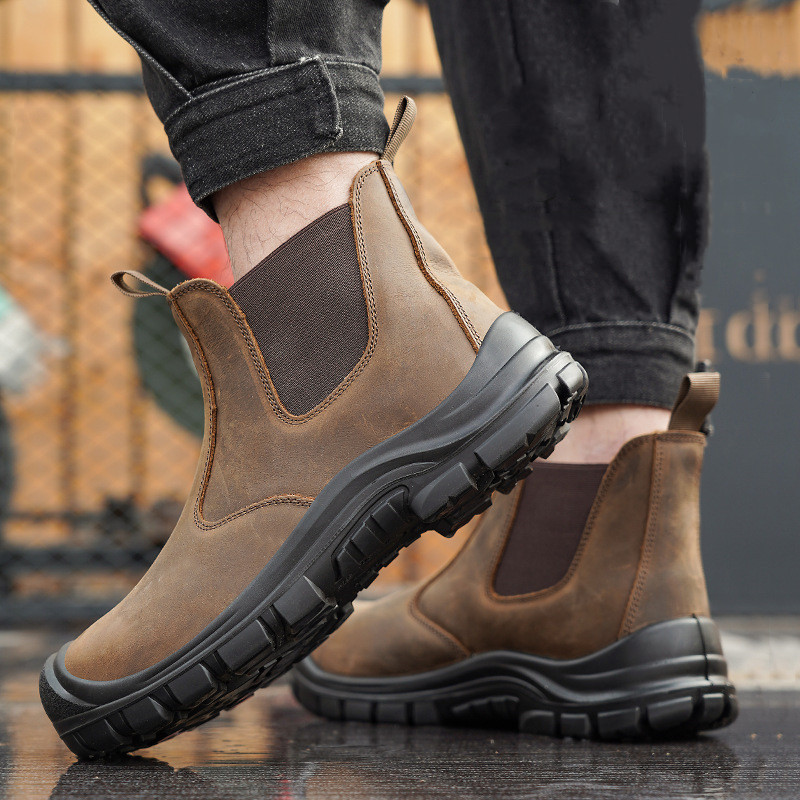 large size men's fashion steel - Men'S Shoes For Work ulasan dan harga