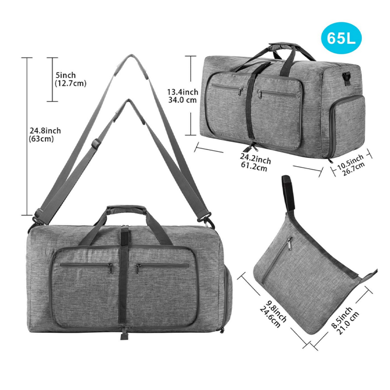 Fmeida 65L Duffle Bag with Sho - Men'S Shoes Water Resistant ulasan dan harga