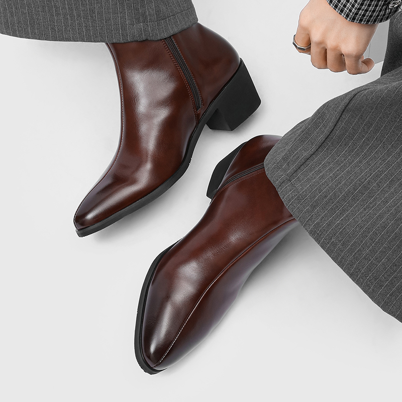 Men Simple and Fashionable Hig - Shoes Heels Men ulasan dan harga