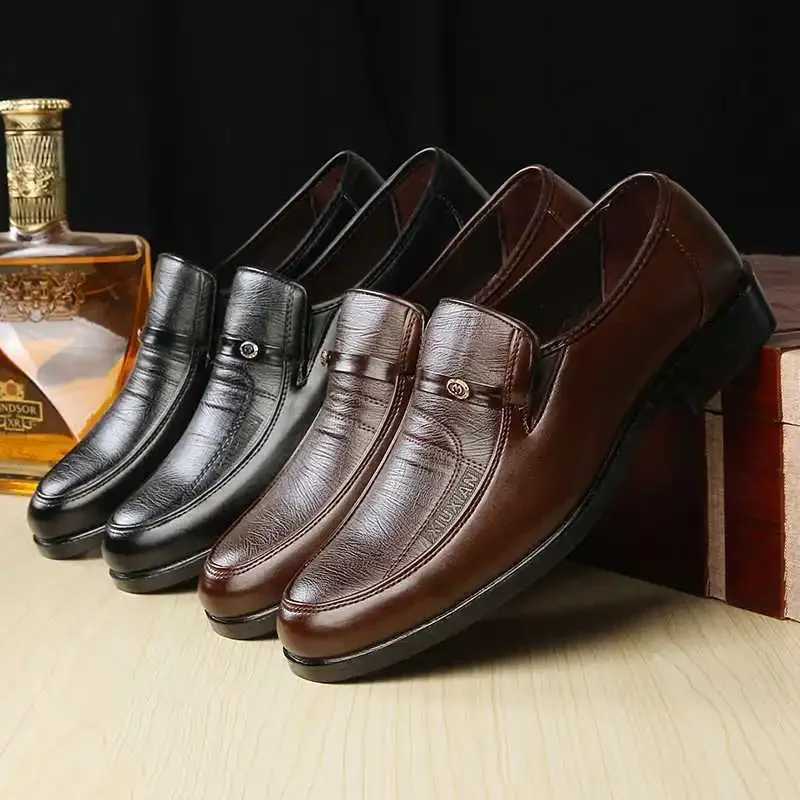 Brown Black Men's Formal Shoes - Men Shoes On Clearance ulasan dan harga