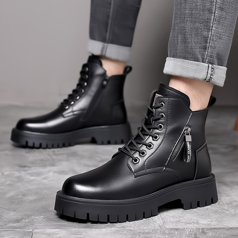 Men Classic Genuine Leather Bo - Men'S Shoes For Work ulasan dan harga