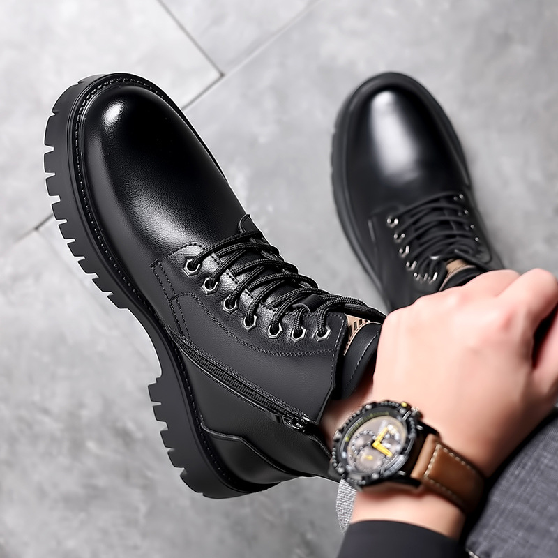 Men Classic Genuine Leather Bo - Men'S Shoes For Work ulasan dan harga