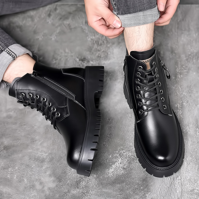 Men Classic Genuine Leather Bo - Men'S Shoes For Work ulasan dan harga