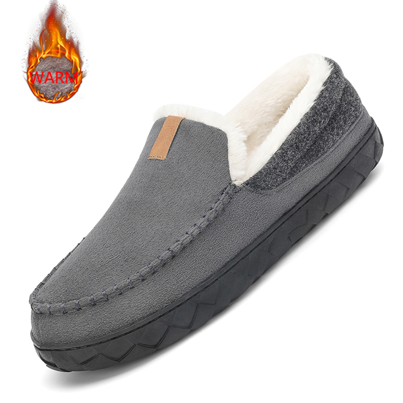 Men's Slippers Home Sewing Plu - Men'S Shoes With Memory Foam ulasan dan harga
