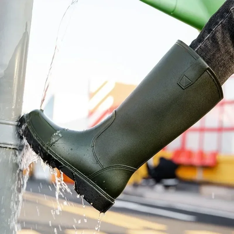 Rain Boots for Men Gum Fishing - Men'S Shoes Water Resistant ulasan dan harga