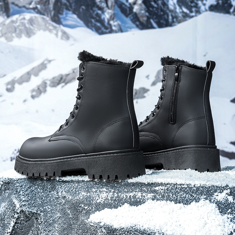 Men's warm plush high-top boot - Men'S Shoes For Work ulasan dan harga