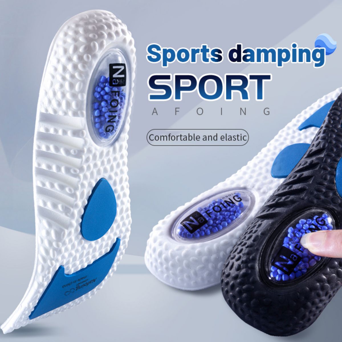 1Pair Upgrade Sports Shock Abs - Men'S Shoes With Memory Foam ulasan dan harga