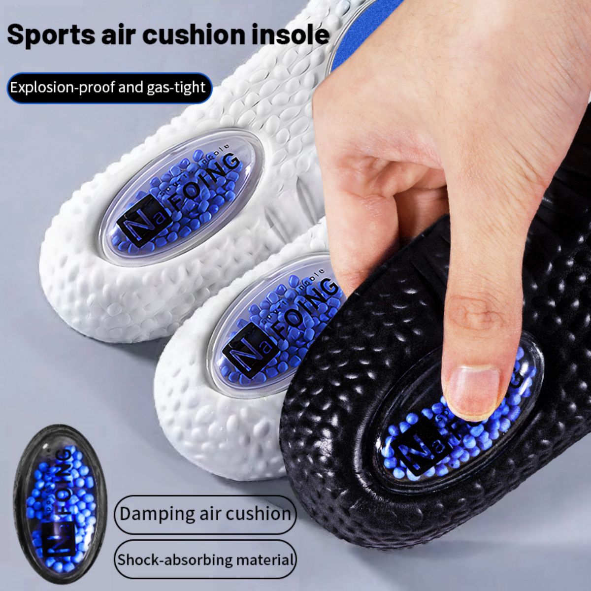 1Pair Upgrade Sports Shock Abs - Men'S Shoes With Memory Foam ulasan dan harga