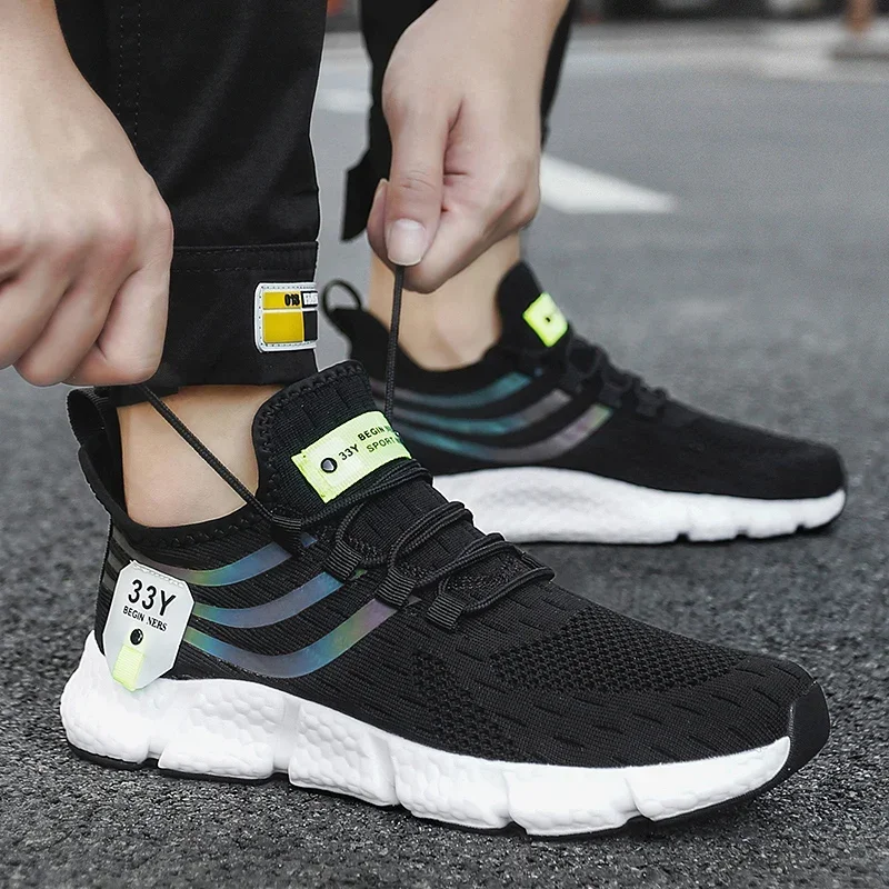 Men's Sneakers Mesh Breathable - Men Shoes Runners ulasan dan harga
