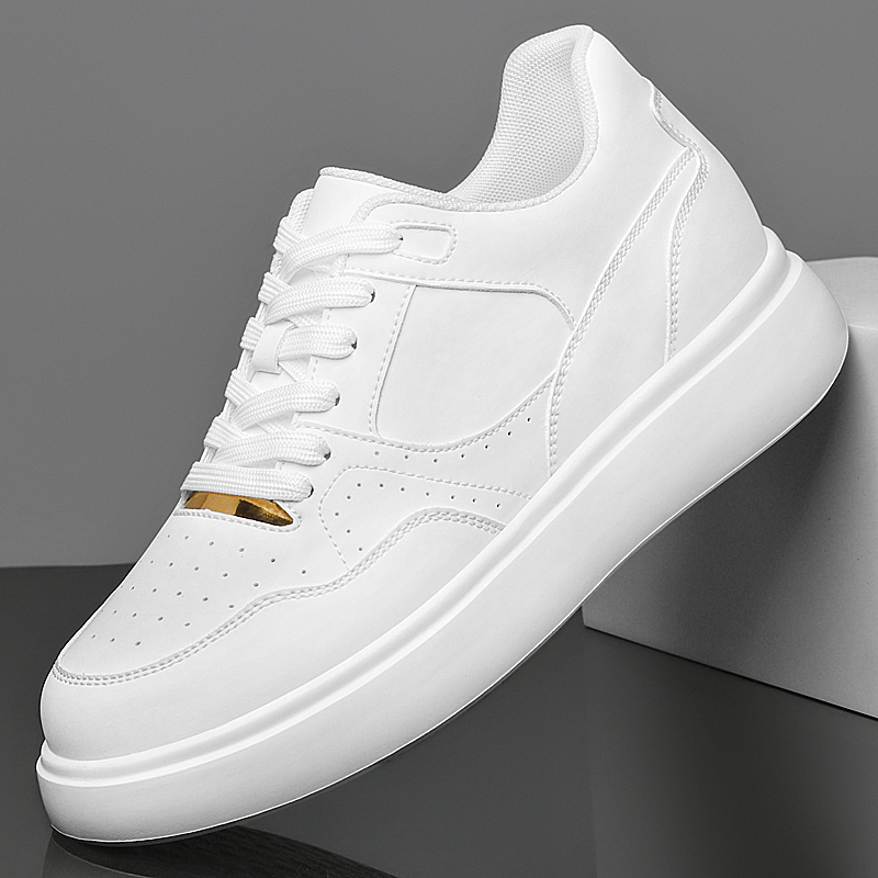 Men Solid Faux Leather Skate S - Men'S Shoes To Increase Height ulasan dan harga