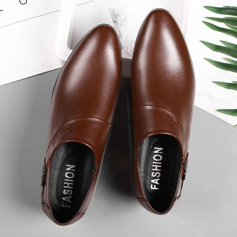 Leather Casual Social Shoe for - Men Shoes On Clearance ulasan dan harga