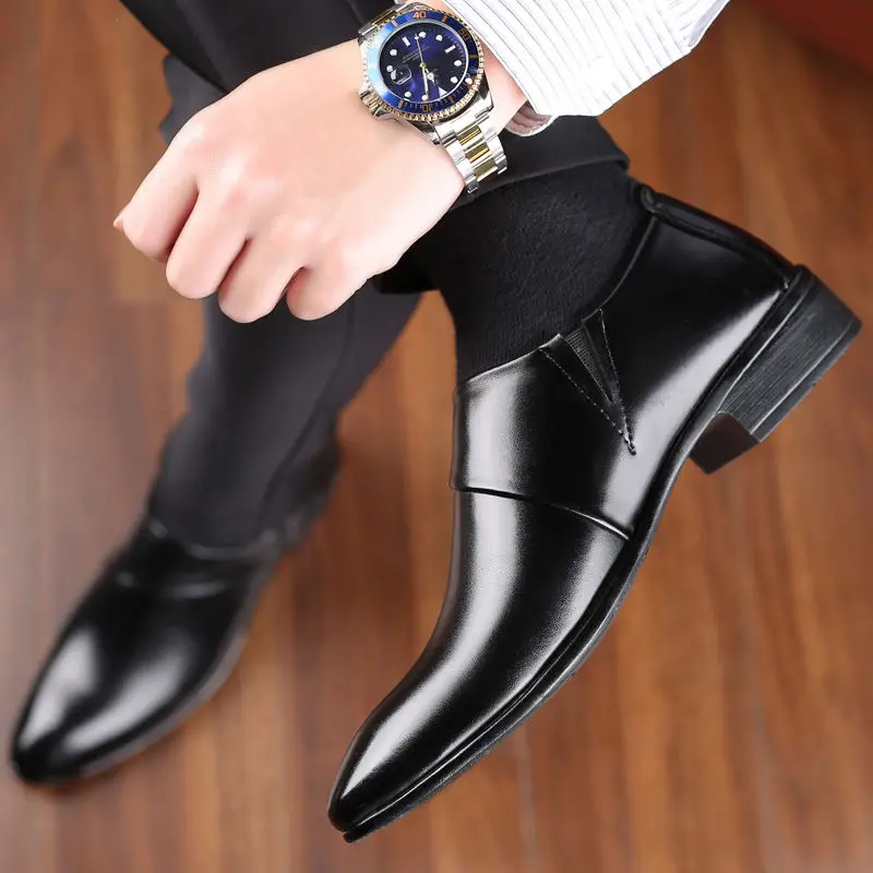 Leather Casual Social Shoe for - Men Shoes On Clearance ulasan dan harga