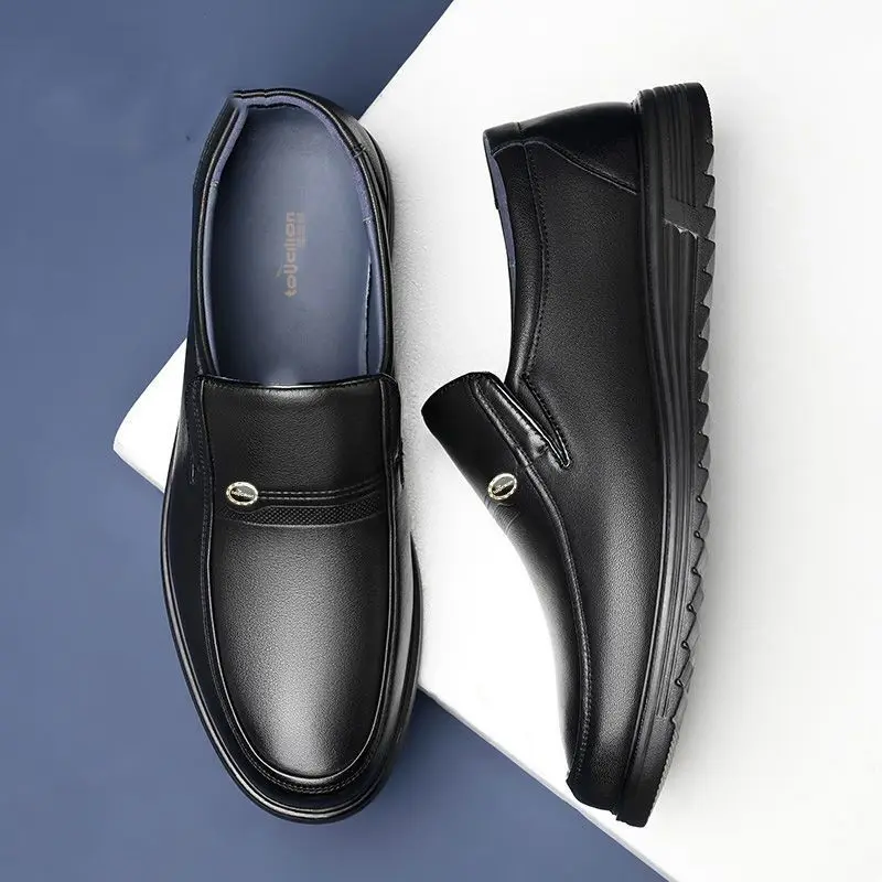 Round Toe Social Shoe Male Bla - Men Shoes On Clearance ulasan dan harga