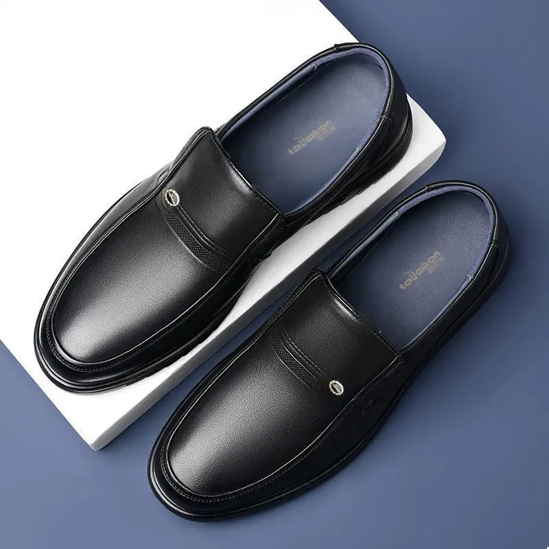 Round Toe Social Shoe Male Bla - Men Shoes On Clearance ulasan dan harga