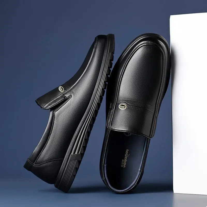 Round Toe Social Shoe Male Bla - Men Shoes On Clearance ulasan dan harga