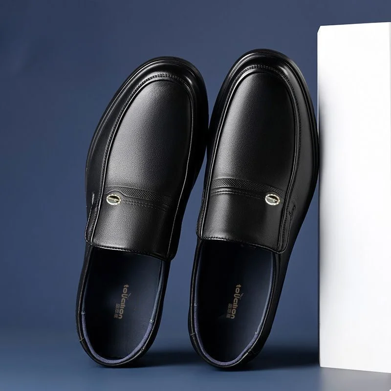 Round Toe Social Shoe Male Bla - Men Shoes On Clearance ulasan dan harga