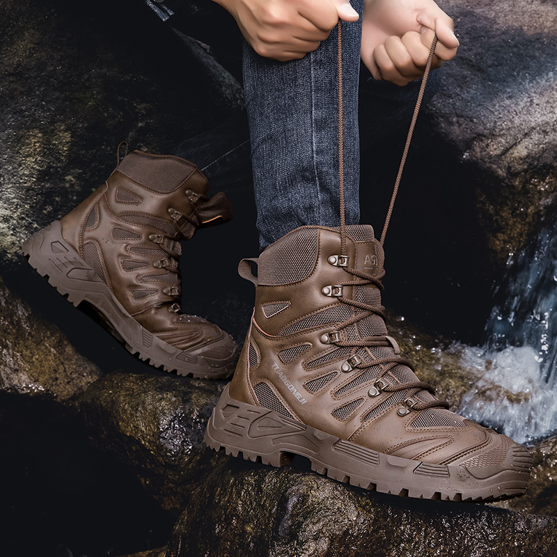 Men's Outdoor Hiking Tactical  - Men'S Shoes For Work ulasan dan harga