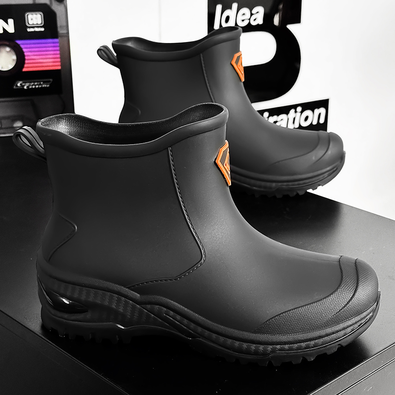 Men's Rain Boots Outdoor Wear- - Men'S Shoes Water Resistant ulasan dan harga