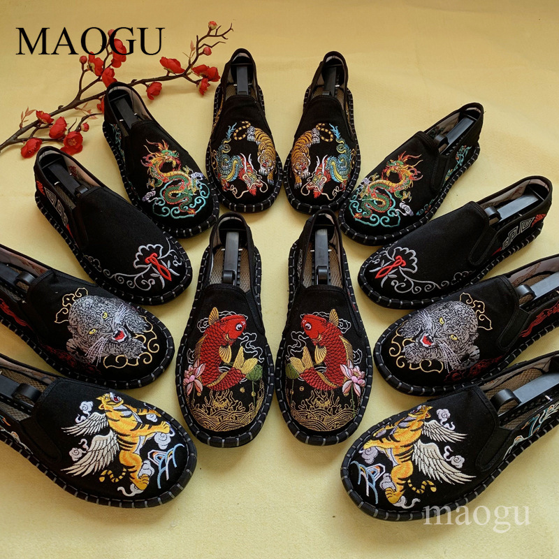 Unisex Chinese Style Embroider - Men'S Shoes Popular ulasan dan harga