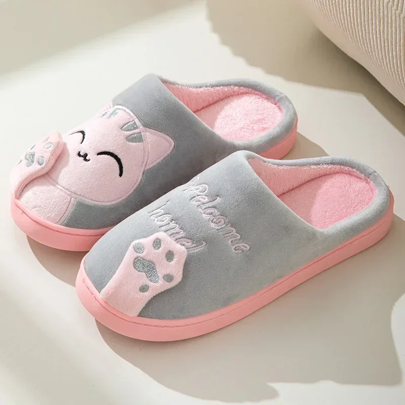 Home Fluffy Cat Slippers Women - Sport Slide Men ulasan dan harga