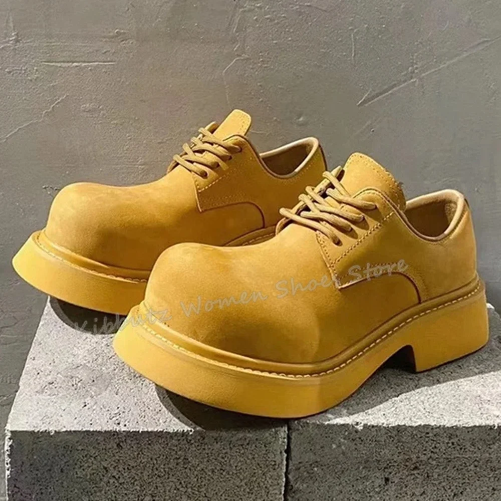 Big Head Pumps Lace-Up Chunky  - Shoes Heels Men ulasan dan harga