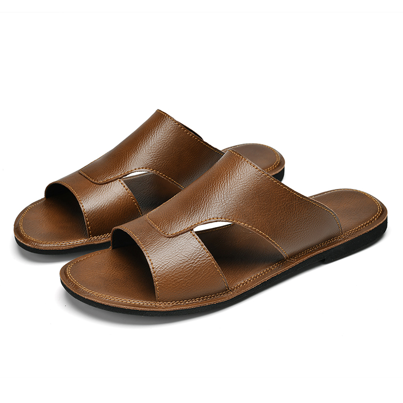 Men Black Brown Flat Heel PU O - Shoes Heels Men ulasan dan harga