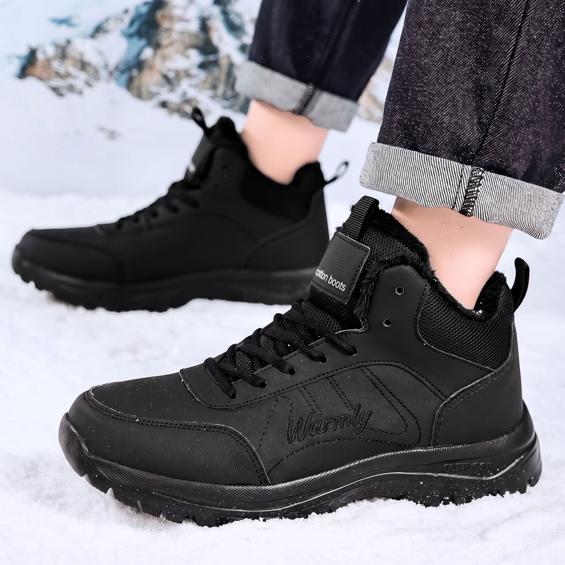 Men's Cotton Shoes with Thick  - Men'S Shoes Popular ulasan dan harga