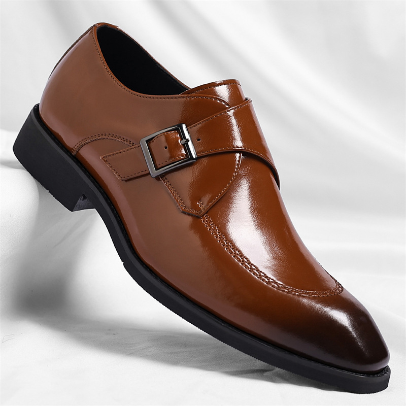 Men's Business Plus Size Forma - Monk Strap Shoe ulasan dan harga
