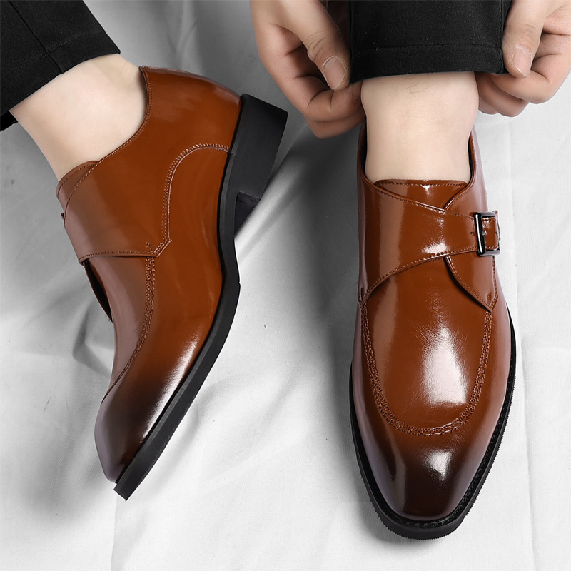 Men's Business Plus Size Forma - Monk Strap Shoe ulasan dan harga