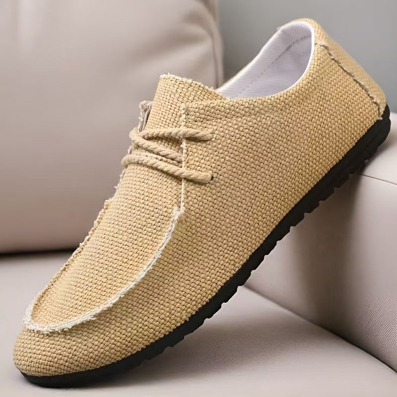 Men Big Size Lace Up Canvas Sh - Men'S Shoes For Work ulasan dan harga
